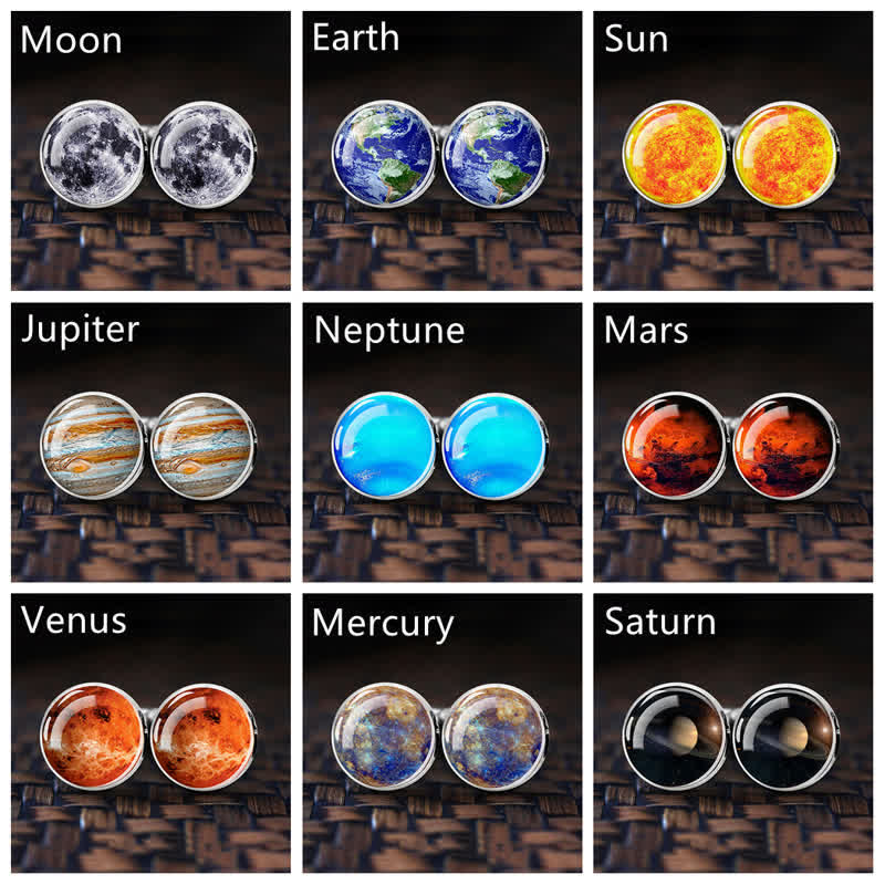 Gemelos con diseño de planetas del sistema solar del universo para hombre.