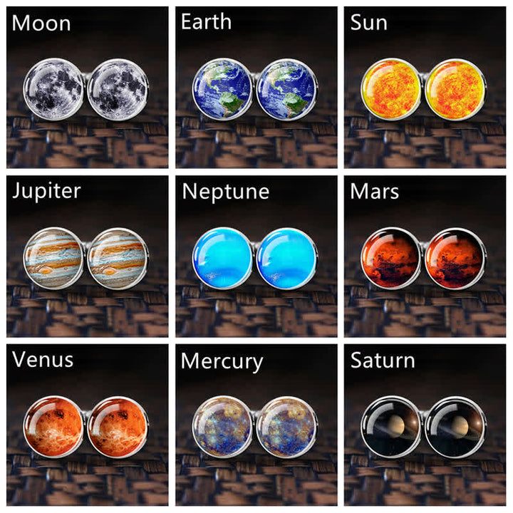 Gemelos con diseño de planetas del sistema solar del universo para hombre.