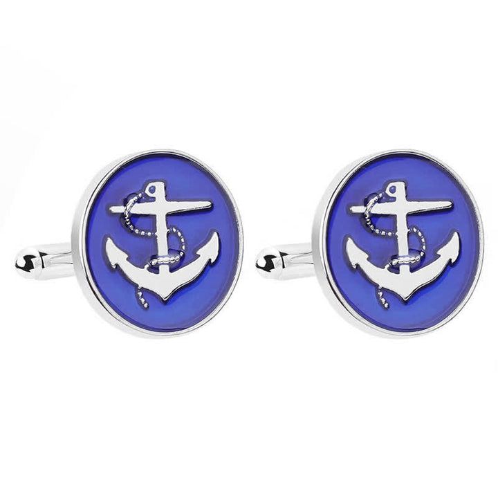 Gemelos de ancla de barco náutico para hombre