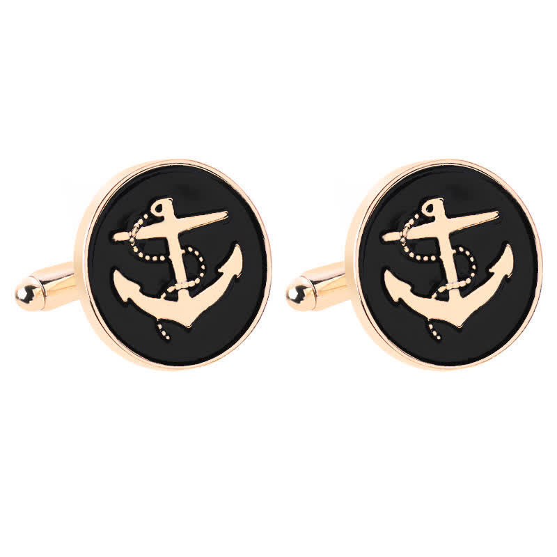 Gemelos de ancla de barco náutico para hombre