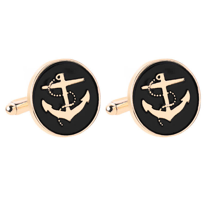 Gemelos de ancla de barco náutico para hombre