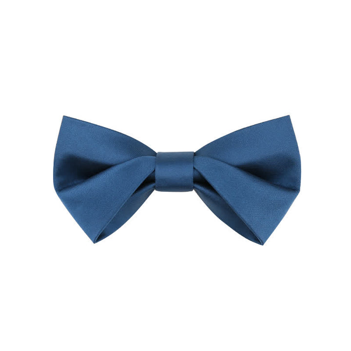 Pajarita clásica sencilla de color liso para boda para hombre