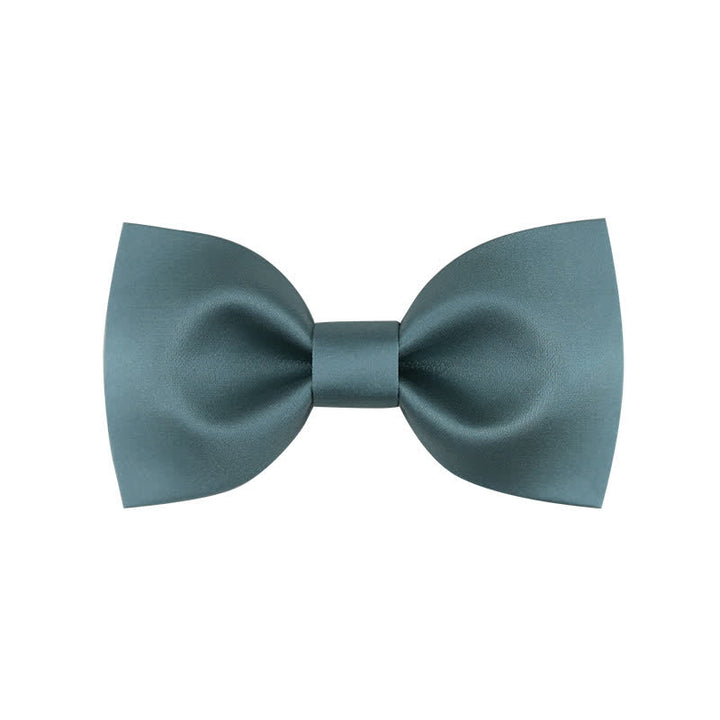 Pajarita clásica sencilla de color liso para boda para hombre