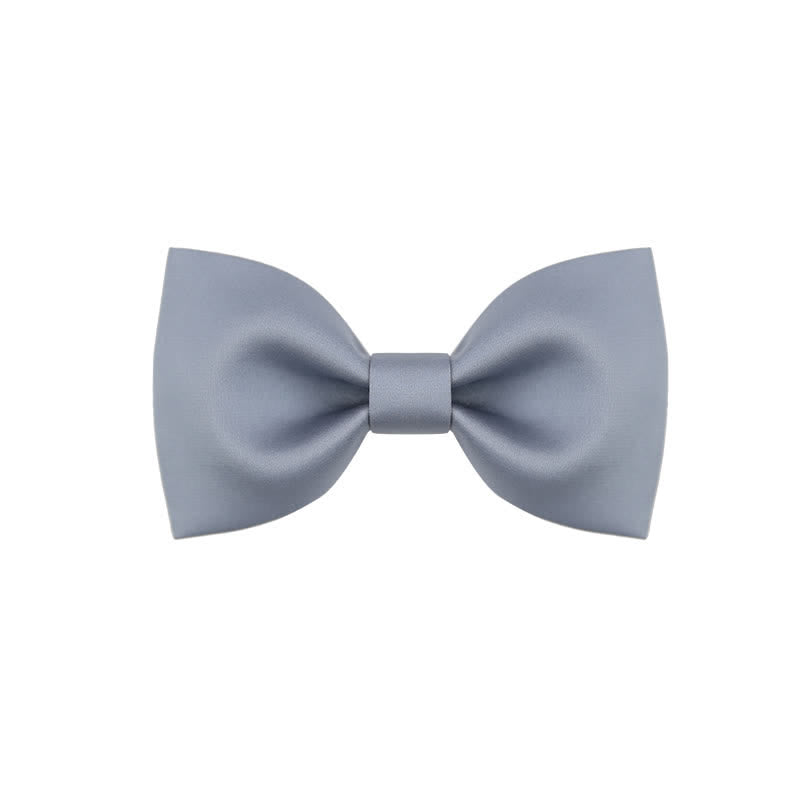 Pajarita clásica sencilla de color liso para boda para hombre