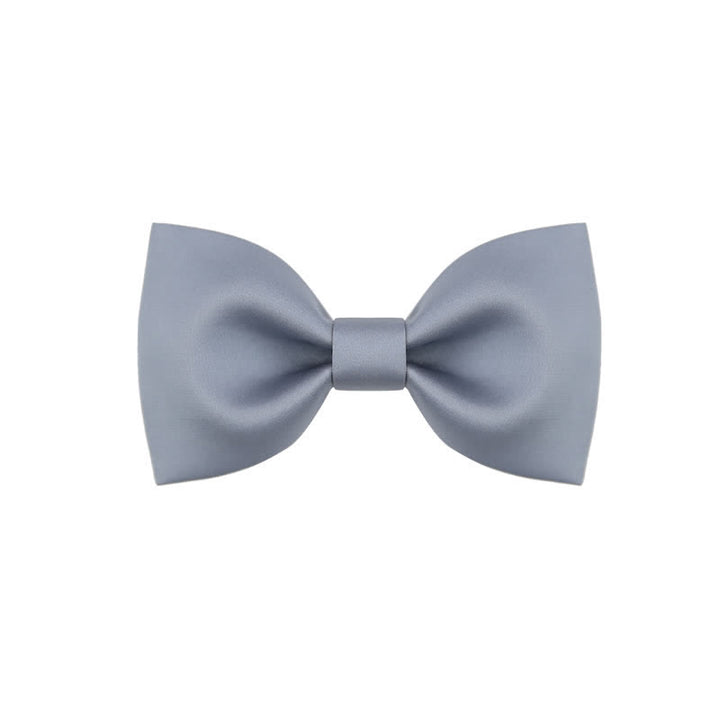 Pajarita clásica sencilla de color liso para boda para hombre