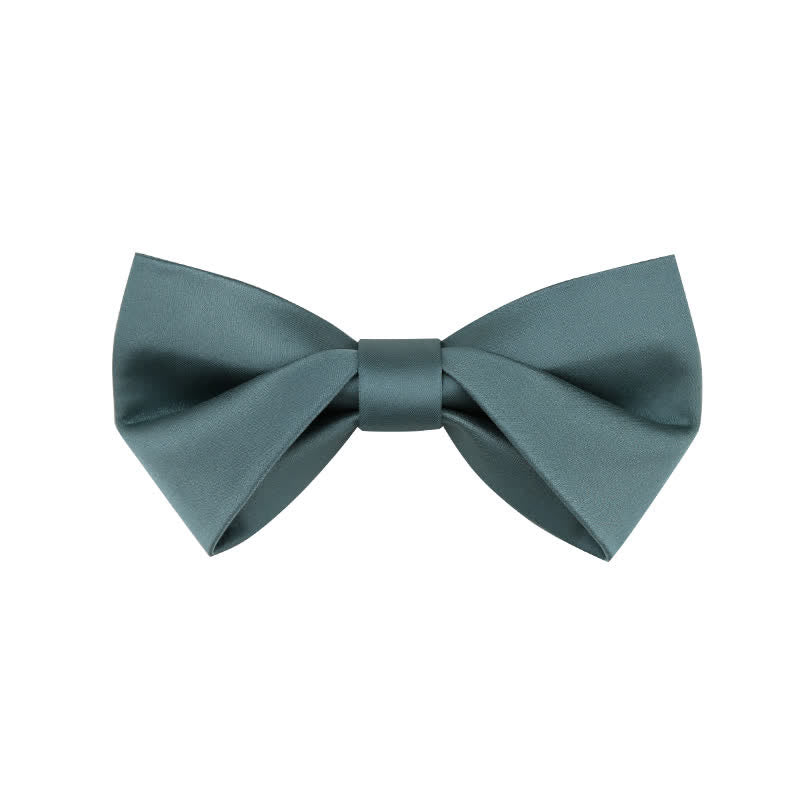 Pajarita clásica sencilla de color liso para boda para hombre