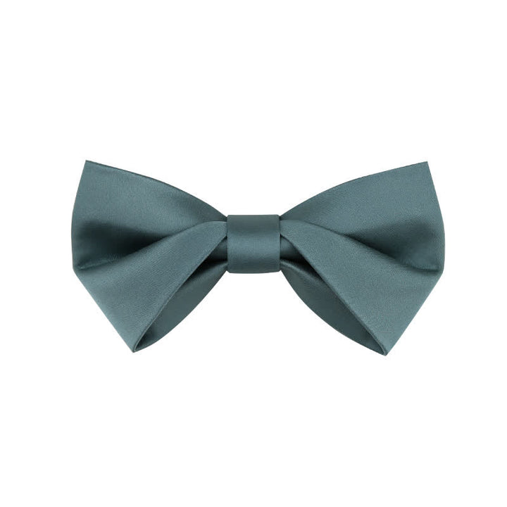 Pajarita clásica sencilla de color liso para boda para hombre