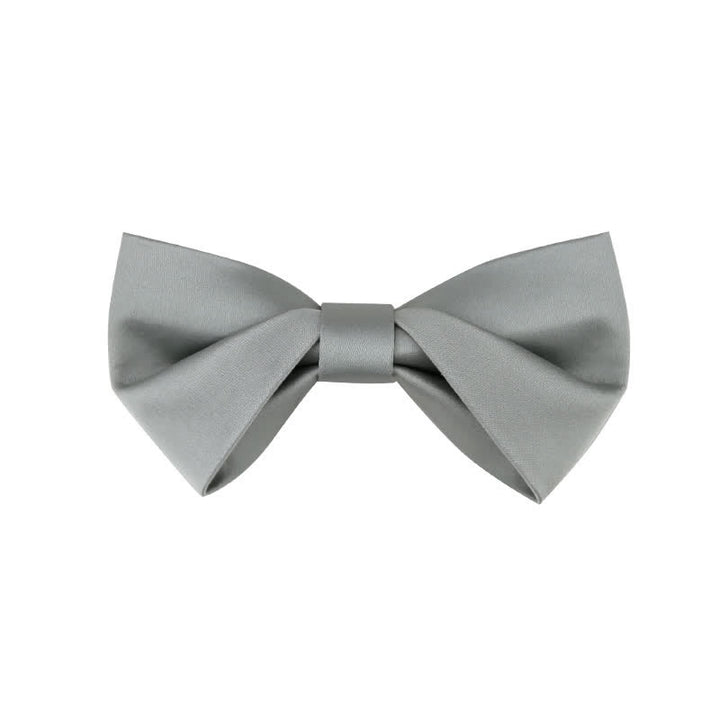 Pajarita clásica sencilla de color liso para boda para hombre