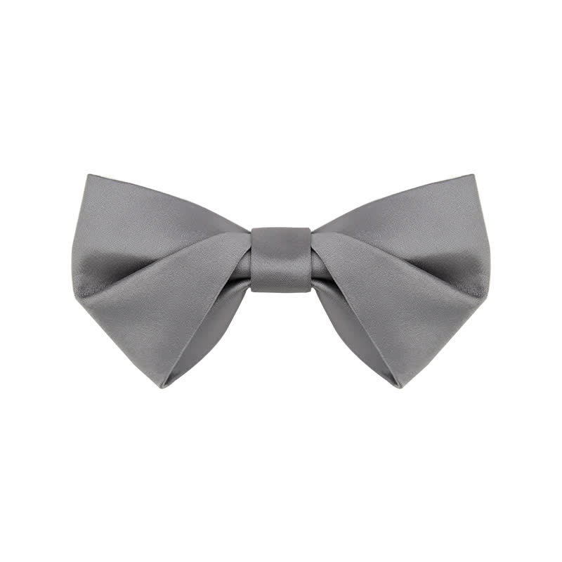 Pajarita clásica sencilla de color liso para boda para hombre