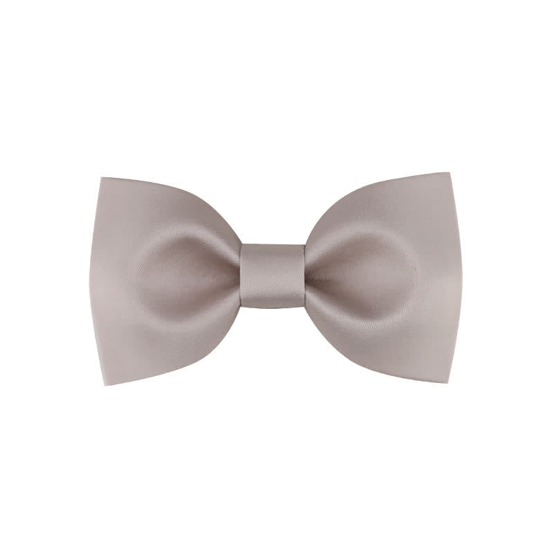 Pajarita clásica sencilla de color liso para boda para hombre