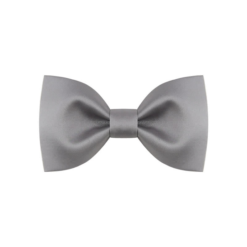 Pajarita clásica sencilla de color liso para boda para hombre