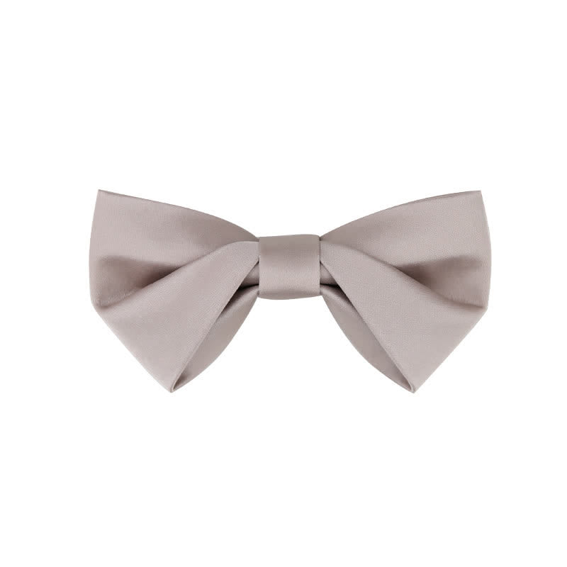Pajarita clásica sencilla de color liso para boda para hombre