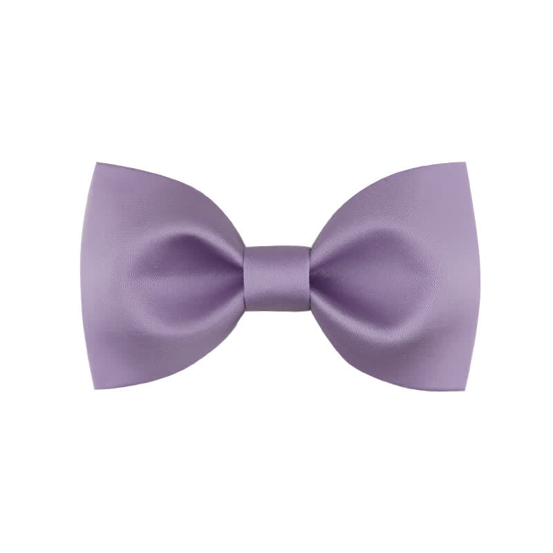 Pajarita clásica sencilla de color liso para boda para hombre