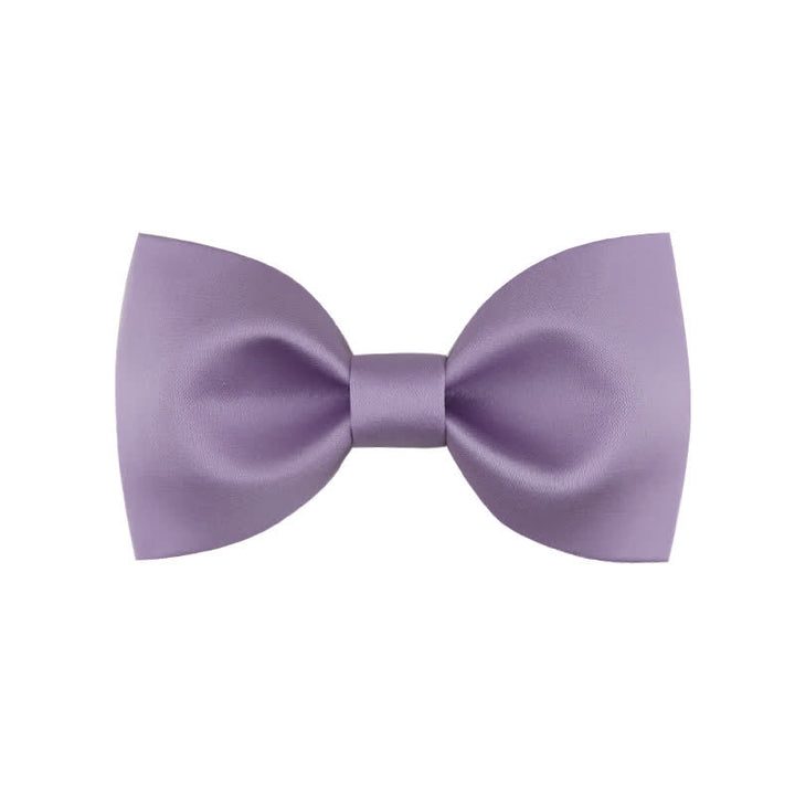 Pajarita clásica sencilla de color liso para boda para hombre