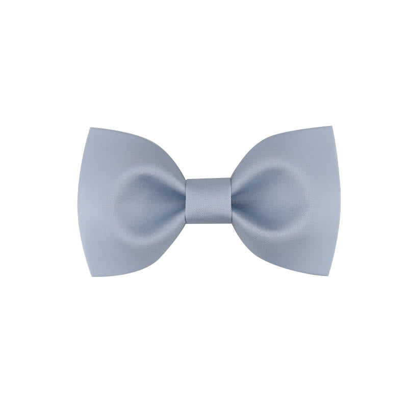 Pajarita clásica sencilla de color liso para boda para hombre