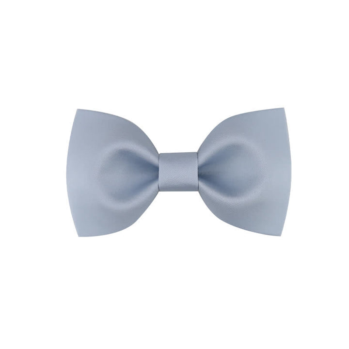 Pajarita clásica sencilla de color liso para boda para hombre