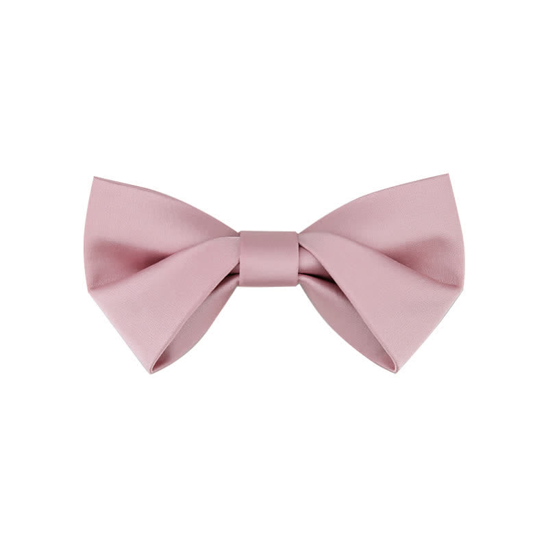 Pajarita clásica sencilla de color liso para boda para hombre
