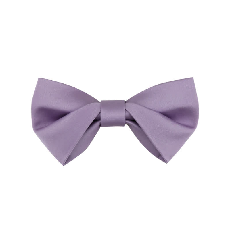 Pajarita clásica sencilla de color liso para boda para hombre