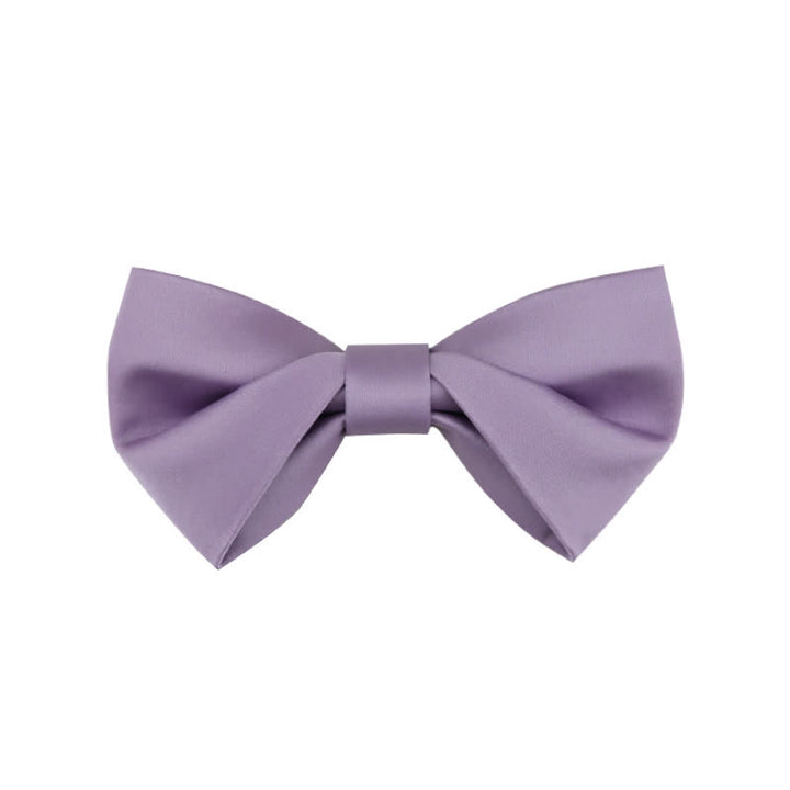 Pajarita clásica sencilla de color liso para boda para hombre
