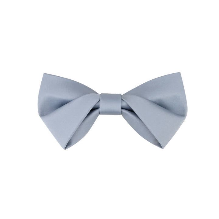 Pajarita clásica sencilla de color liso para boda para hombre