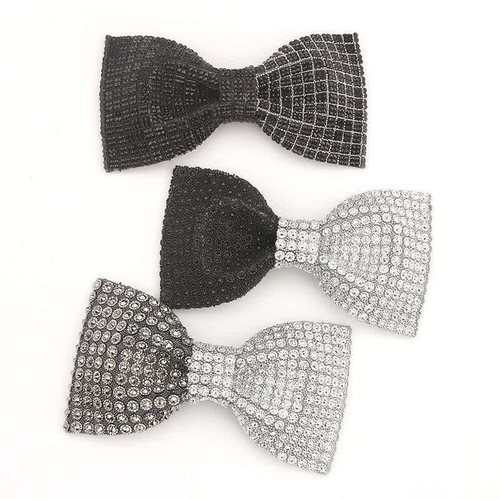Pajarita de resina con bloques de diamantes de imitación de colores brillantes para hombre