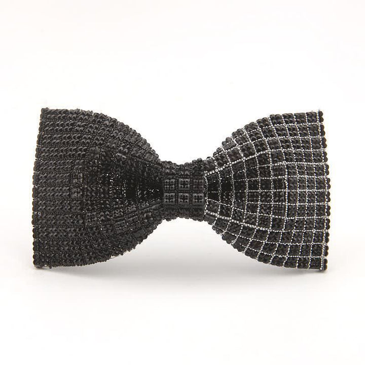 Pajarita de resina con bloques de diamantes de imitación de colores brillantes para hombre