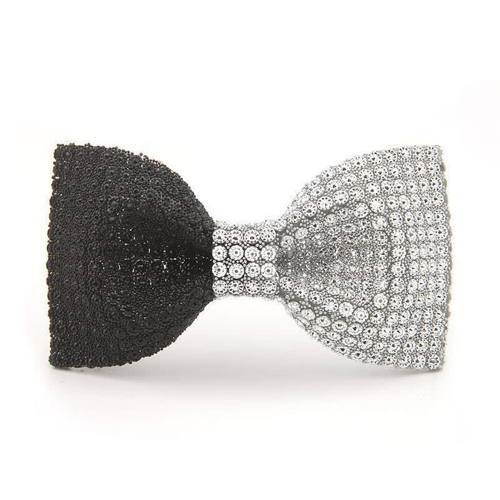 Pajarita de resina con bloques de diamantes de imitación de colores brillantes para hombre