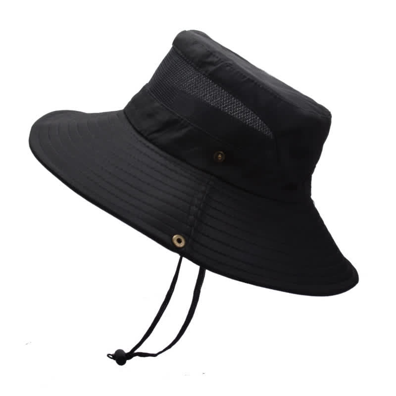 Sombrero de pescador para viajes de playa con protección solar de verano para hombre