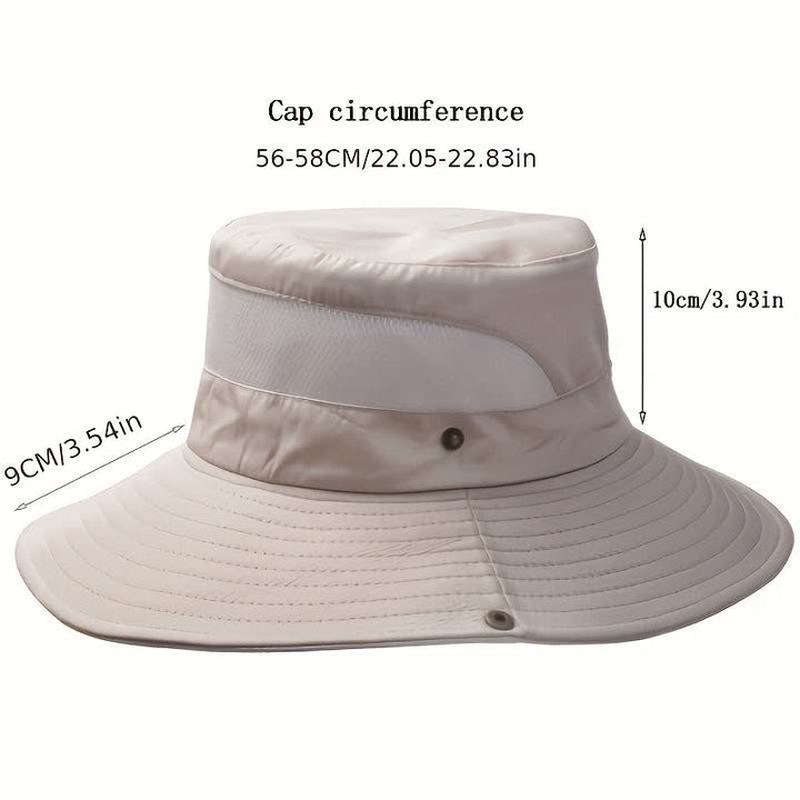 Sombrero de pescador para viajes de playa con protección solar de verano para hombre