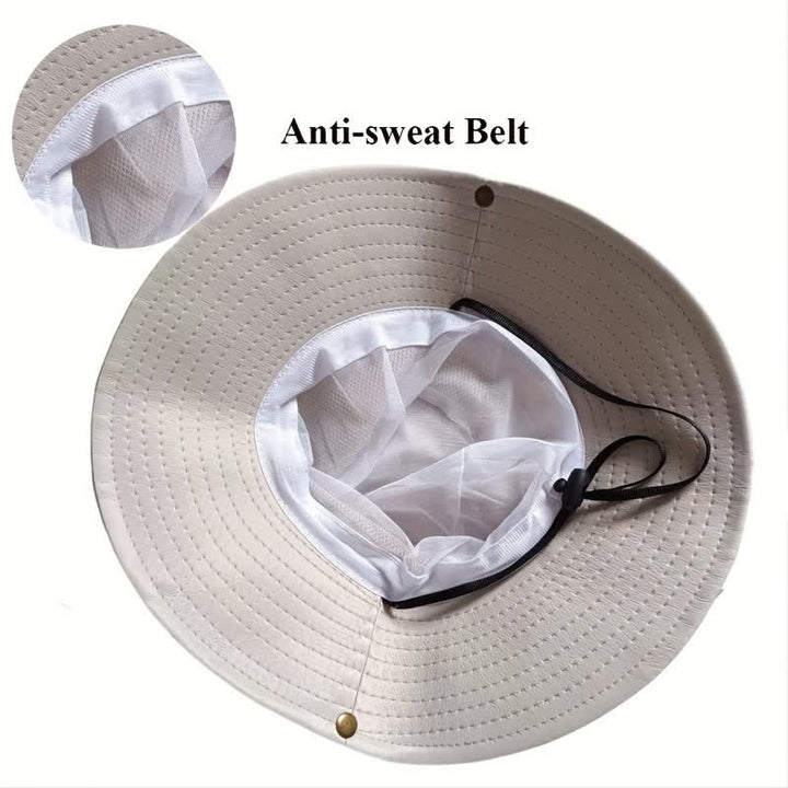 Sombrero de pescador para viajes de playa con protección solar de verano para hombre