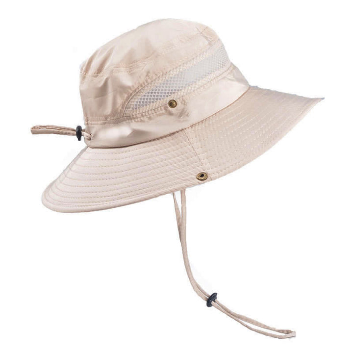 Sombrero de pescador de ala grande de malla transpirable para exteriores para hombre