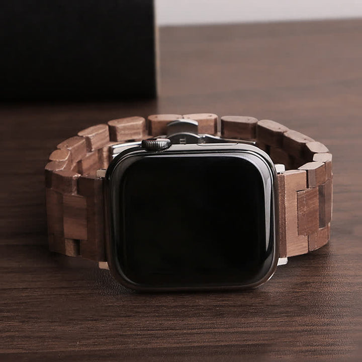 Correa de reloj de madera de nogal natural