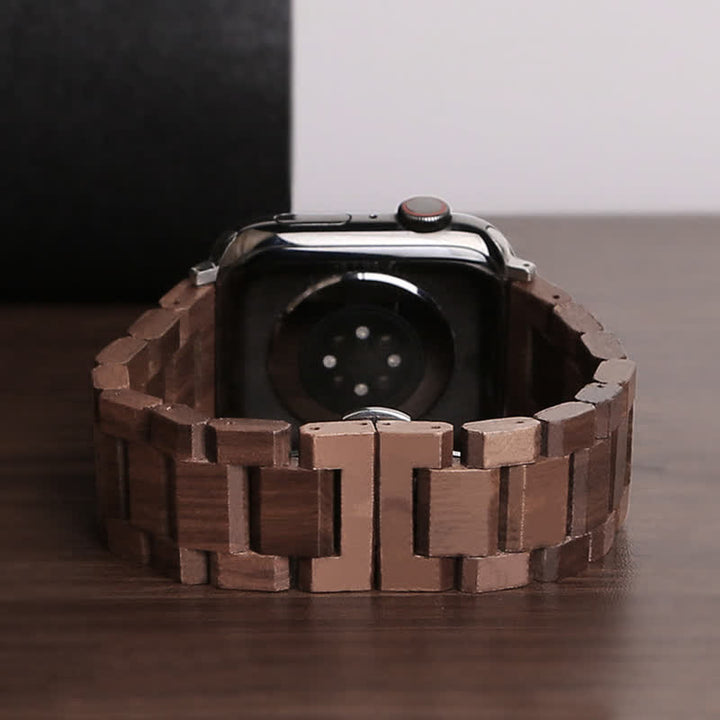 Correa de reloj de madera de nogal natural