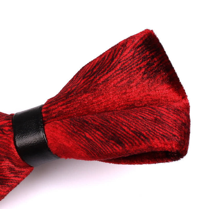 Pajarita de terciopelo elegante para banquetes de hombre
