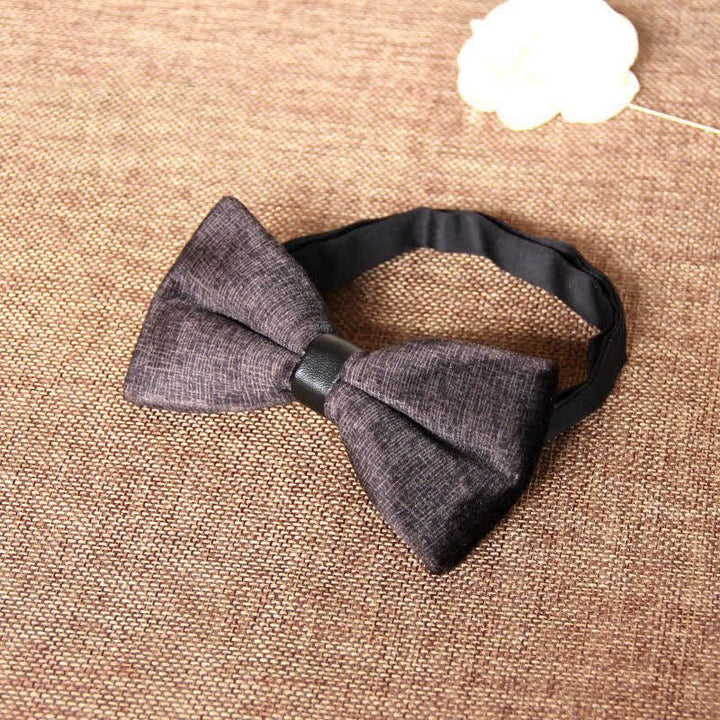 Pajarita de terciopelo elegante para banquetes de hombre