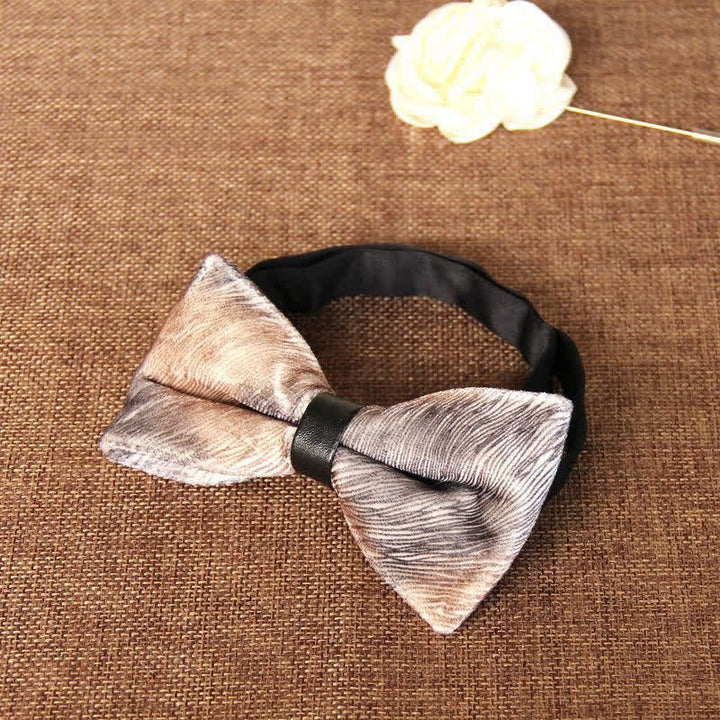 Pajarita de terciopelo elegante para banquetes de hombre