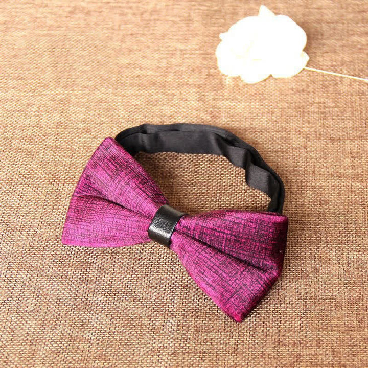 Pajarita de terciopelo elegante para banquetes de hombre