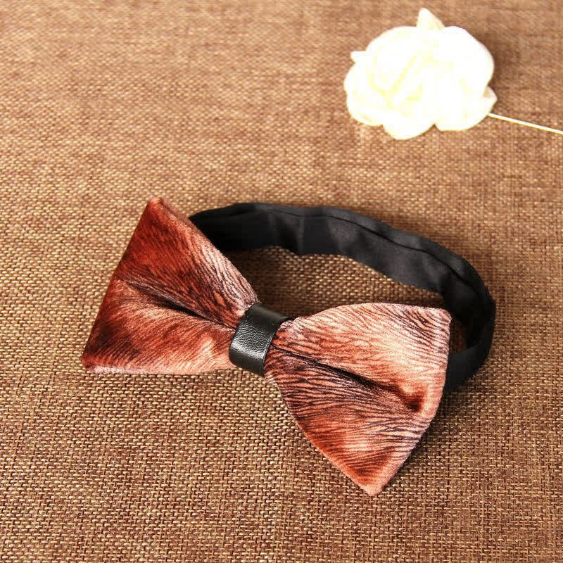Pajarita de terciopelo elegante para banquetes de hombre