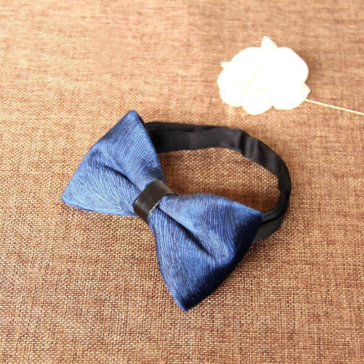 Pajarita de terciopelo elegante para banquetes de hombre
