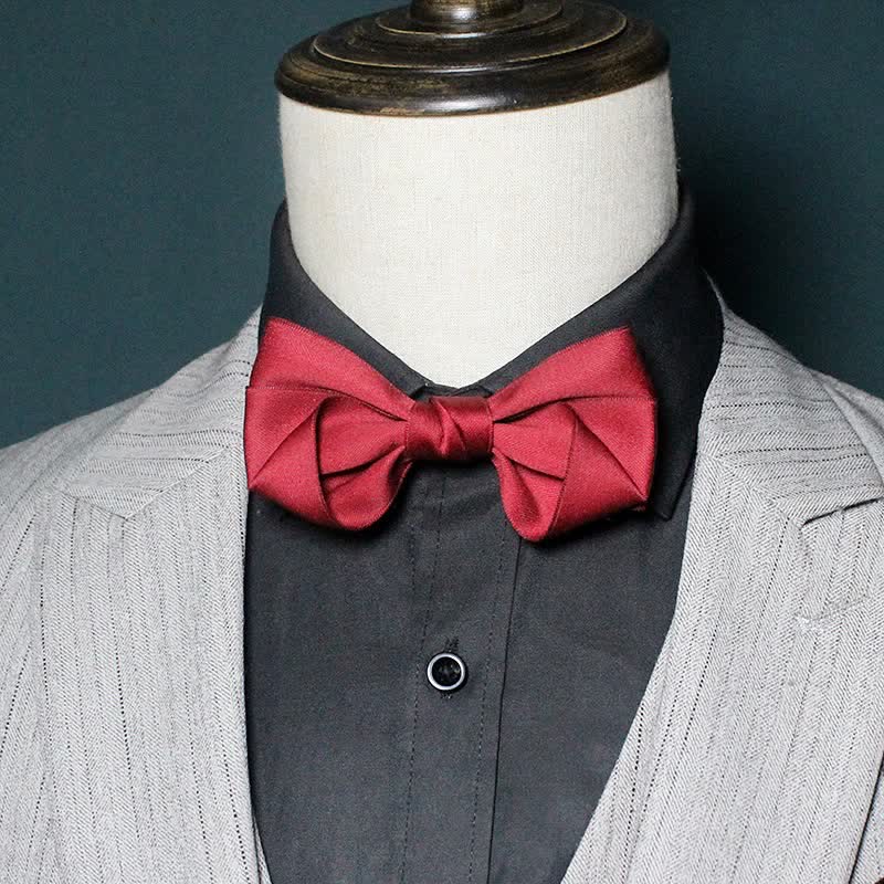 Camisa de traje de color liso, sencilla y moderna, para hombre, con pajarita