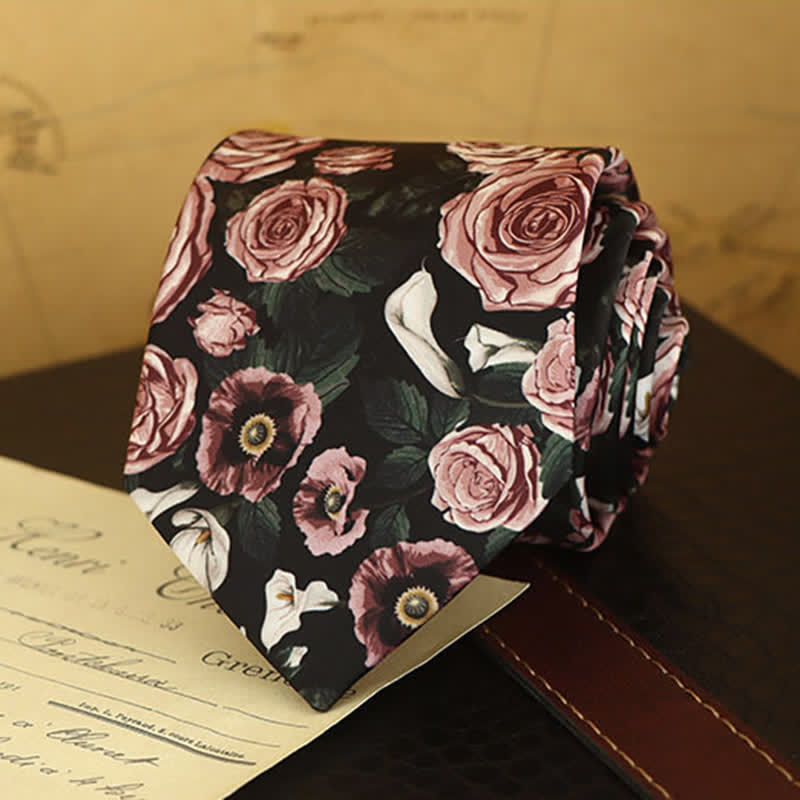 Camisa formal de vestir con estampado floral para hombre
