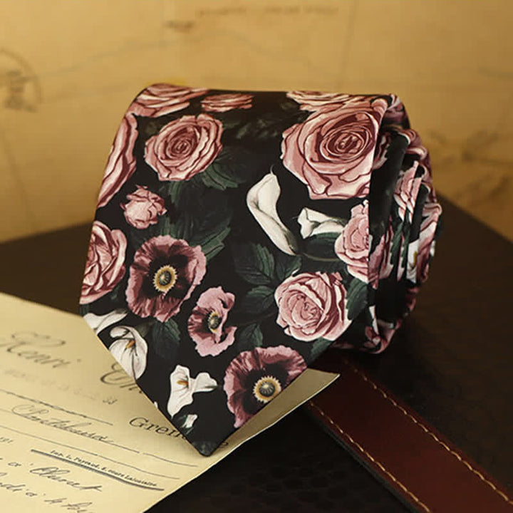 Camisa formal de vestir con estampado floral para hombre
