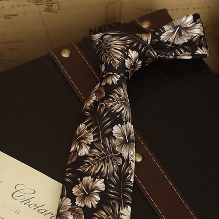 Camisa formal de vestir con estampado floral para hombre