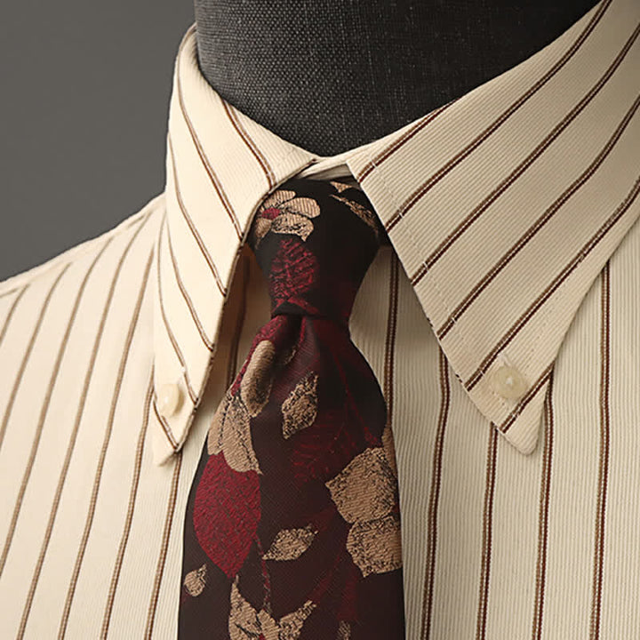 Camisa formal de vestir con estampado floral para hombre