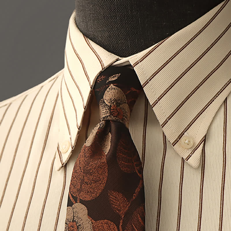 Camisa formal de vestir con estampado floral para hombre