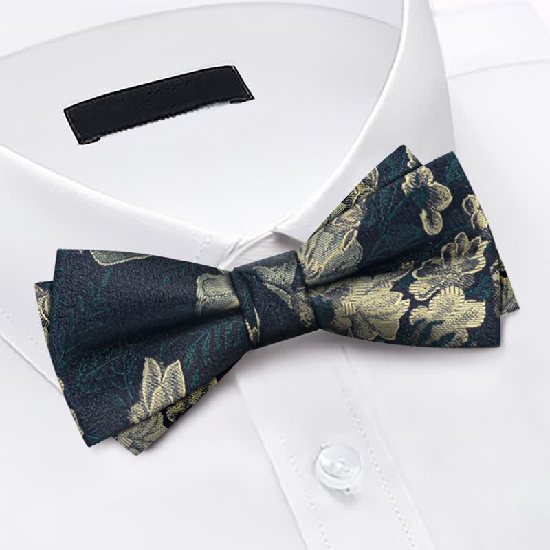 Conjunto de 3 pijamas con flores de color verde oscuro para hombre