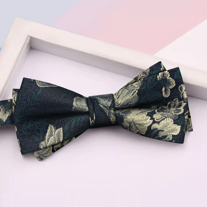 Conjunto de 3 pijamas con flores de color verde oscuro para hombre