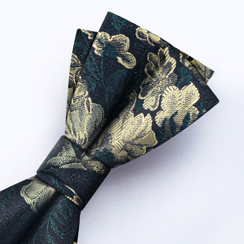 Conjunto de 3 pijamas con flores de color verde oscuro para hombre