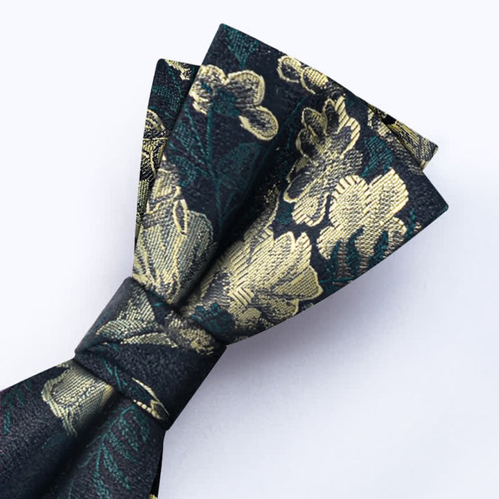Conjunto de 3 pijamas con flores de color verde oscuro para hombre