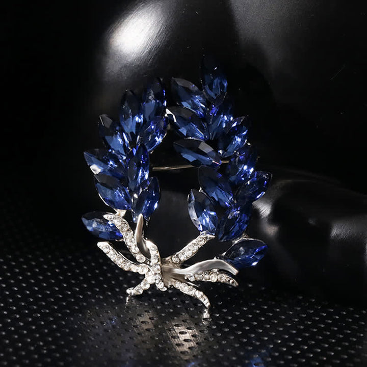 Broche de lujo con forma de espiga de trigo para mujer